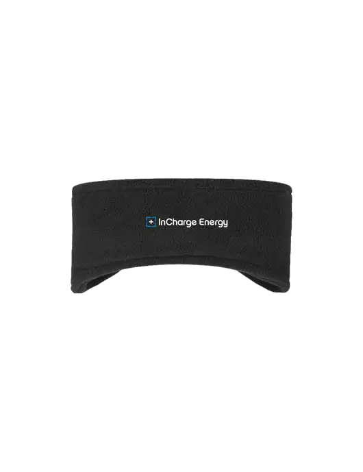 Black Stretch Fleece Headband w/InCharge Logo