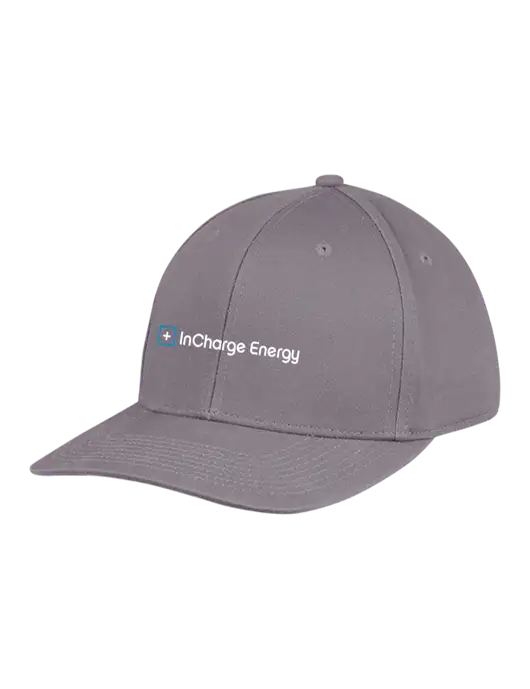 Premium Modern Structured Twill Charcoal Snapback Cap w/InCharge Logo