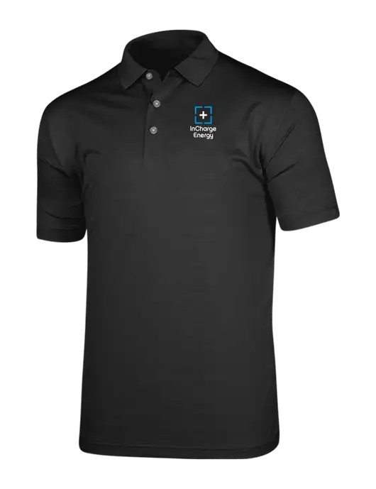 Callaway Vibrant Black Ventilated Polo w/InCharge Logo