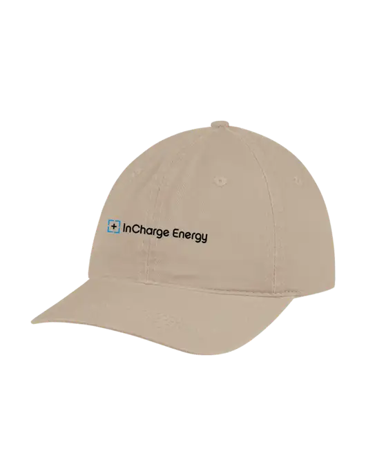 Garment Washed Unstructured Twill Tan Cap w/InCharge Logo