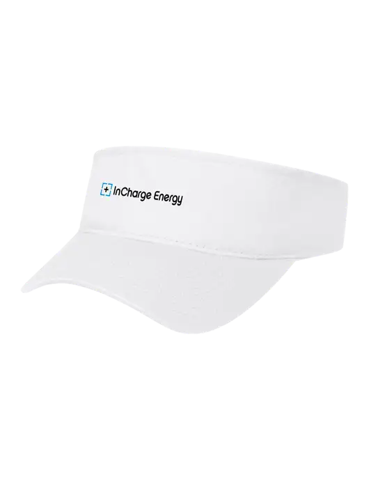 White Cap Visor w/InCharge Logo