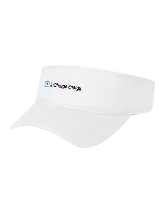 White Cap Visor w/InCharge Logo