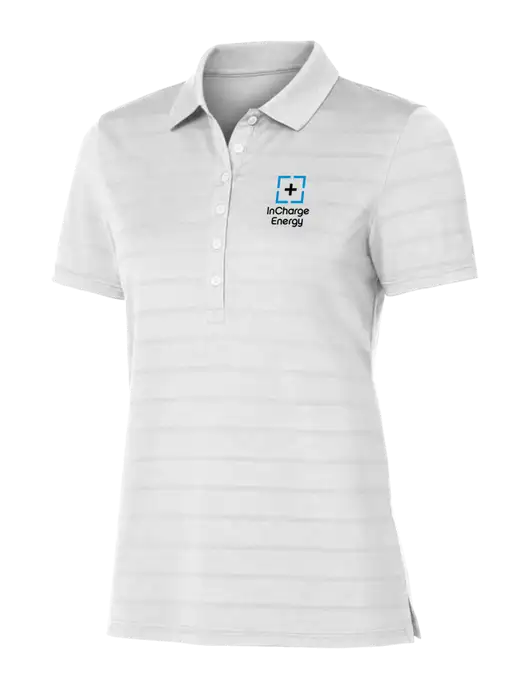 Callaway Womens Bright White Ventilated Polo w/InCharge Logo