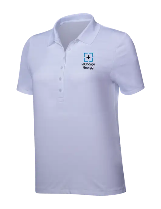 Callaway Womens Bright White Ventilated Polo w/InCharge Logo