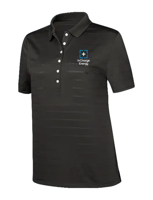 Callaway Womens Black Ventilated Polo w/InCharge Logo