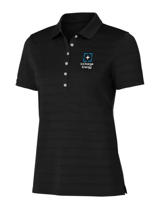 Callaway Womens Black Ventilated Polo w/InCharge Logo