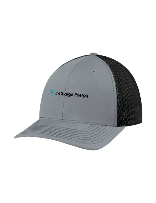 Richardson Adjustable Snapback Original 112 Trucker Cap Heather Grey w/Black Mesh w/InCharge Logo
