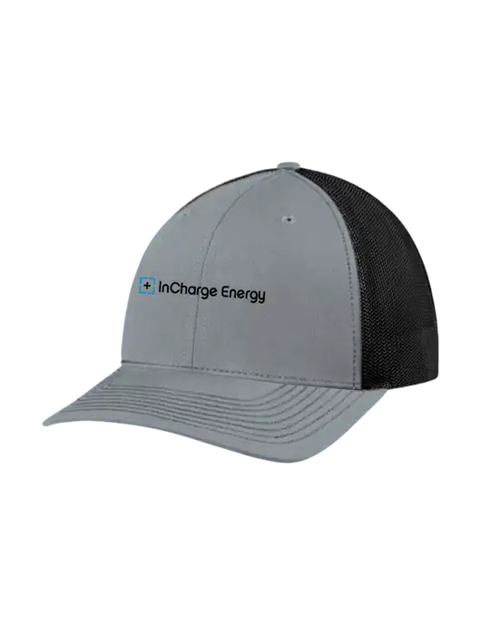 Richardson Adjustable Snapback Original 112 Trucker Cap Heather Grey w/Black Mesh w/InCharge Logo