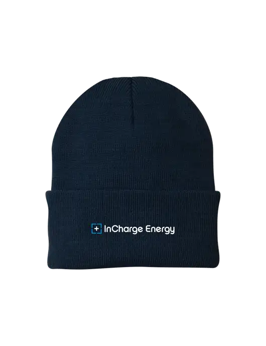 Navy Knit Cap w/InCharge Logo