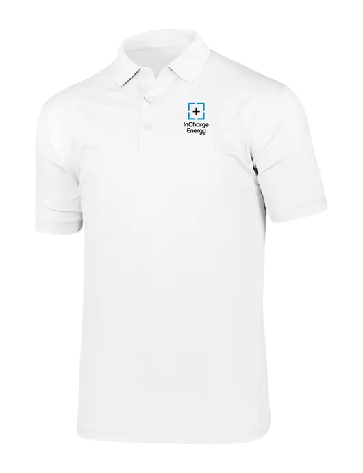 Callaway Vibrant Bright White Ventilated Polo w/InCharge Logo