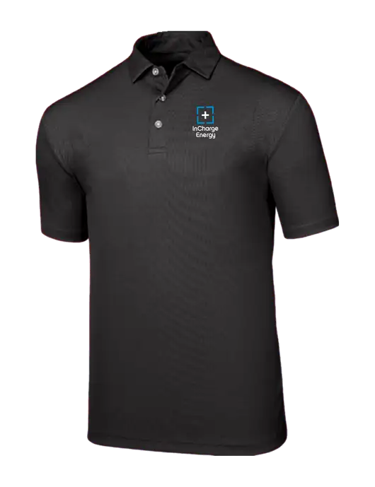 Callaway Birdseye Black Polo w/InCharge Logo