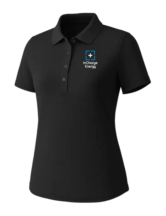 Callaway Womens Core Black Performance Polo w/InCharge Logo