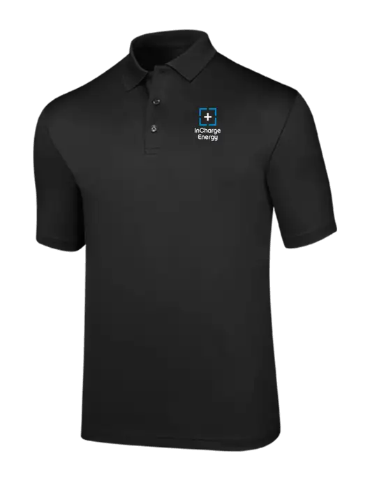 Callaway Opti-Dri Black Chev Polo w/InCharge Logo
