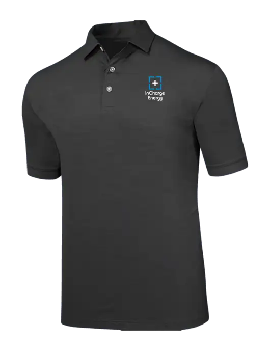 Callaway Black Fashion Tonal Polo w/InCharge Logo