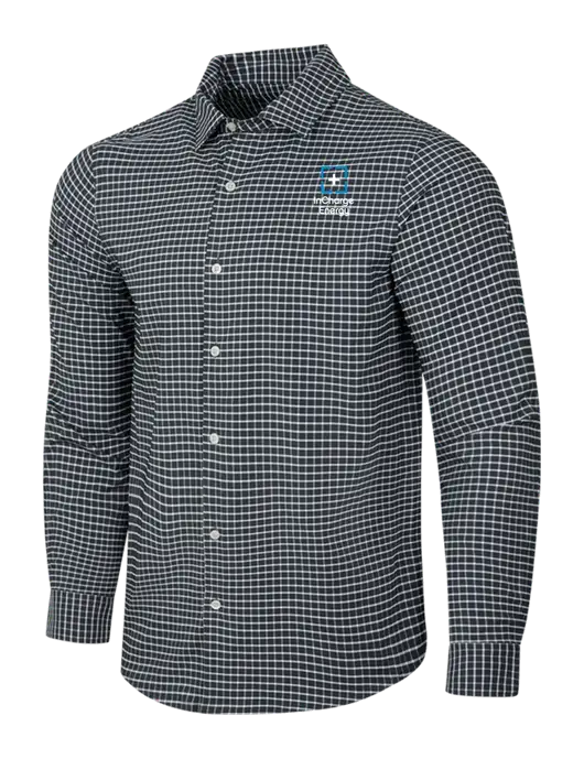 Dark Grey/White City Stretch Shirt w/InCharge Logo