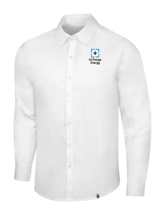 OGIO White Commuter Woven Shirt w/InCharge Logo