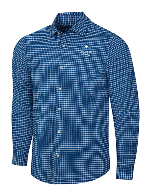Navy/White City Stretch Shirt w/InCharge Logo