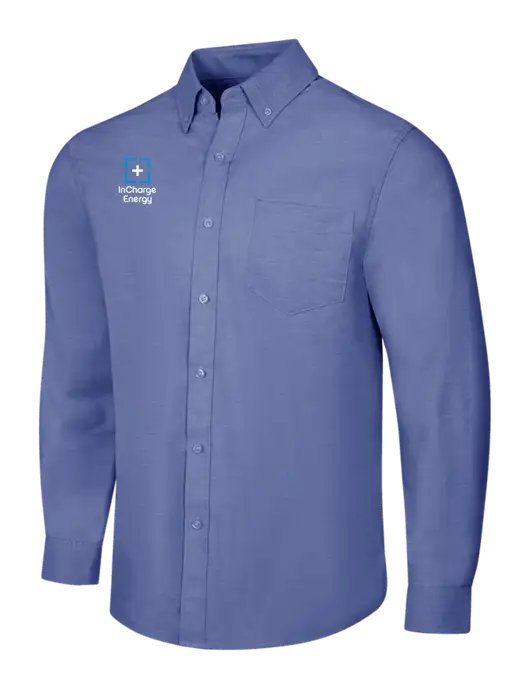 Navy SuperPro Oxford Shirt w/InCharge Logo