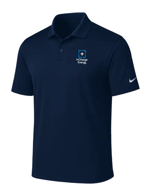 NIKE Navy Victory Solid Polo w/InCharge Logo
