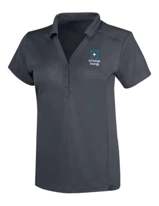 OGIO Dark Grey Womens Framework Polo w/InCharge Logo