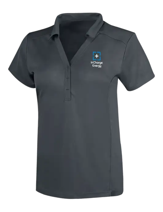 OGIO Dark Grey Womens Framework Polo w/InCharge Logo