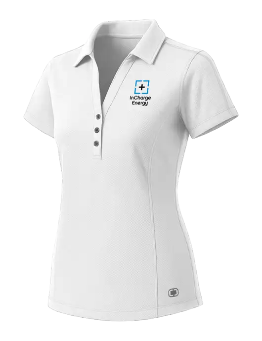 OGIO Womens White ONYX Polo w/InCharge Logo