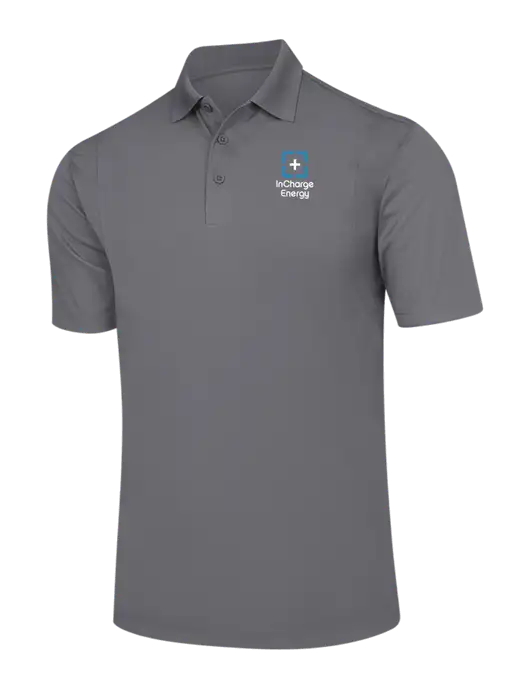 Medium Grey Micropique Sport-Wick Polo w/InCharge Logo