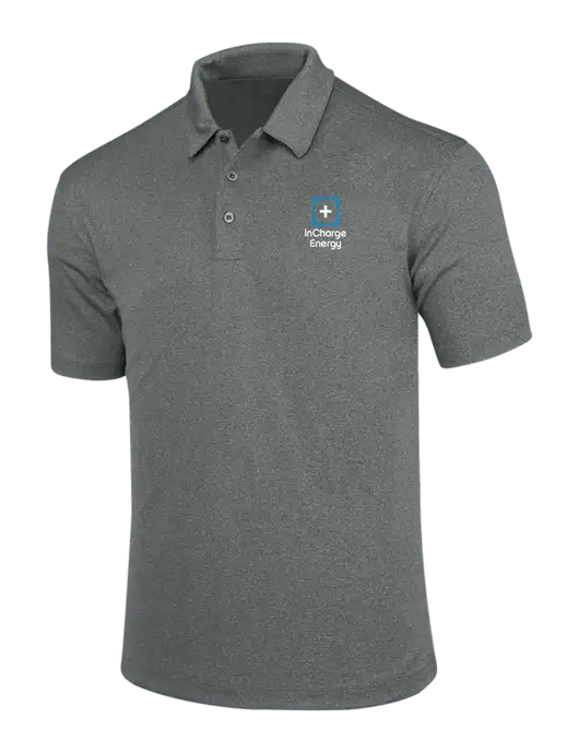 Charcoal Trace Heather Polo w/InCharge Logo