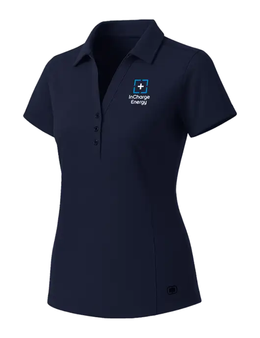 OGIO Womens Navy ONYX Polo w/InCharge Logo