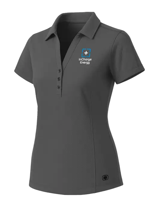 OGIO Womens Medium Grey ONYX Polo w/InCharge Logo