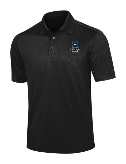 Black Diamond Textured Jacquard Polo w/InCharge Logo