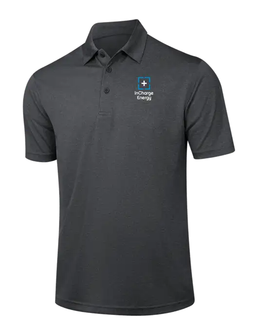 Dark Grey Heather Contender Polo w/InCharge Logo