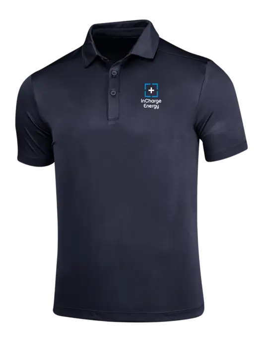 Navy Posi-UV Pro Polo w/InCharge Logo
