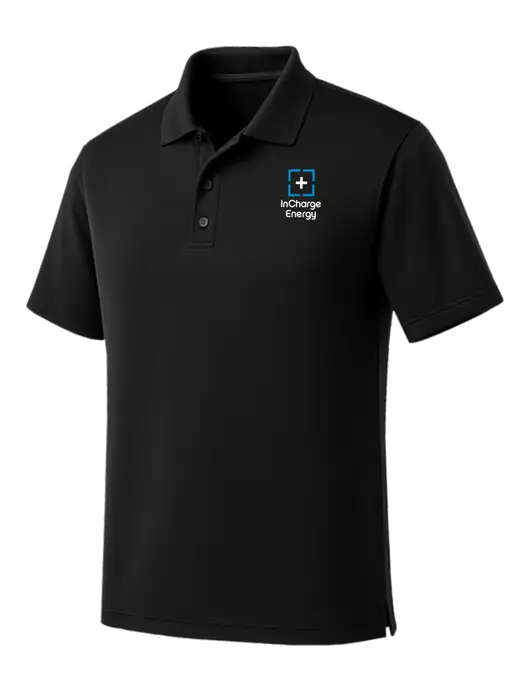 Black Dry Zone UV Micro Mesh Polo w/InCharge Logo