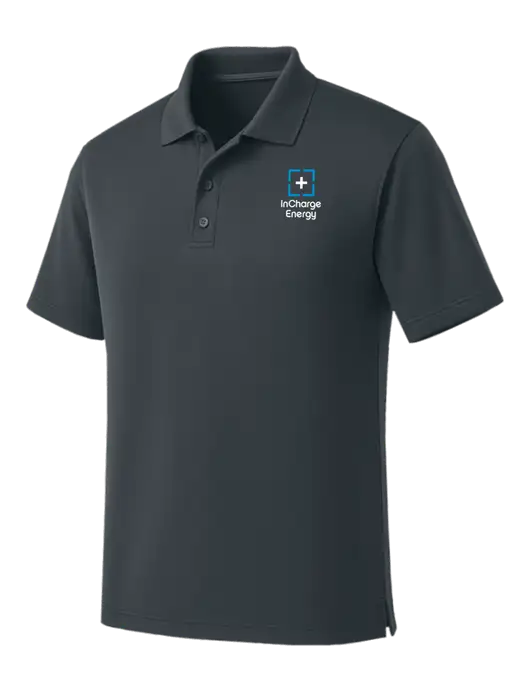 Dark Grey Dry Zone UV Micro Mesh Polo w/InCharge Logo