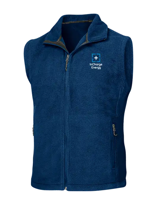 Navy Fleece Vest w/InCharge Logo