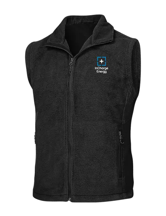Black Fleece Vest w/InCharge Logo