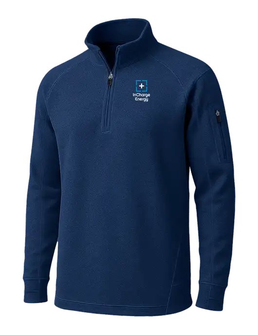 True Navy Tech Fleece 1/4 Zip Pullover w/InCharge Logo