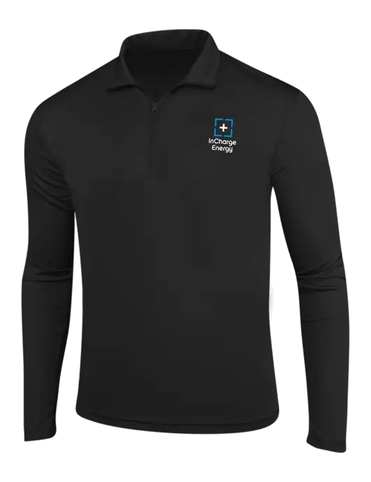 Black PosiCharge Competitor 1/4 Zip Pullover w/InCharge Logo