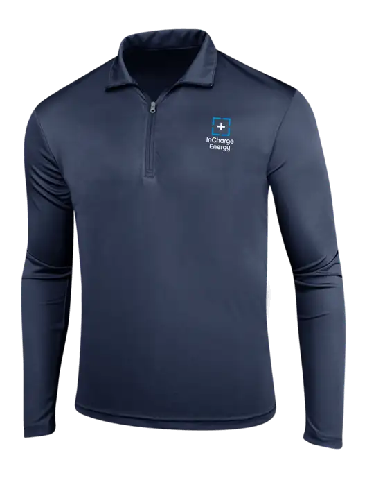 Navy PosiCharge Competitor 1/4 Zip Pullover w/InCharge Logo