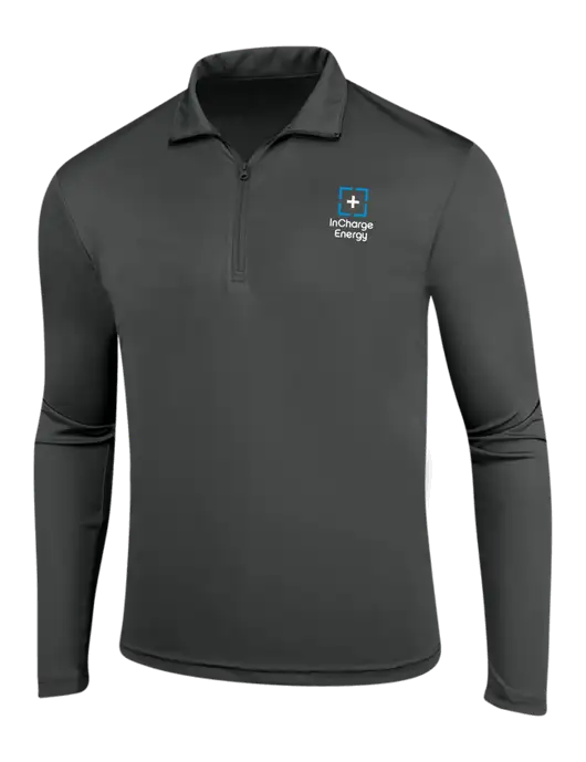 Dark Grey PosiCharge Competitor 1/4 Zip Pullover w/InCharge Logo