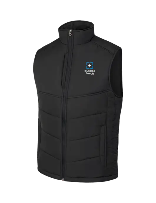 Black/Black Puffy Vest w/InCharge Logo