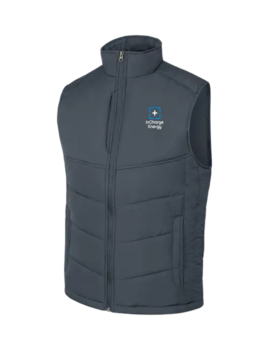 Dark Slate/Black Puffy Vest w/InCharge Logo
