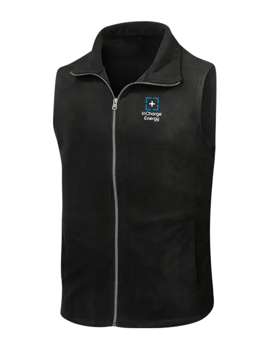 Black Microfleece Vest w/InCharge Logo
