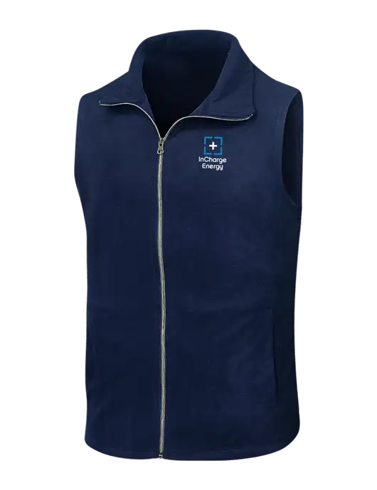 Navy Microfleece Vest w/InCharge Logo