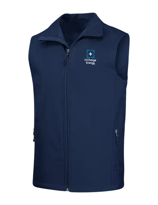 Navy Core Soft Shell Vest w/InCharge Logo