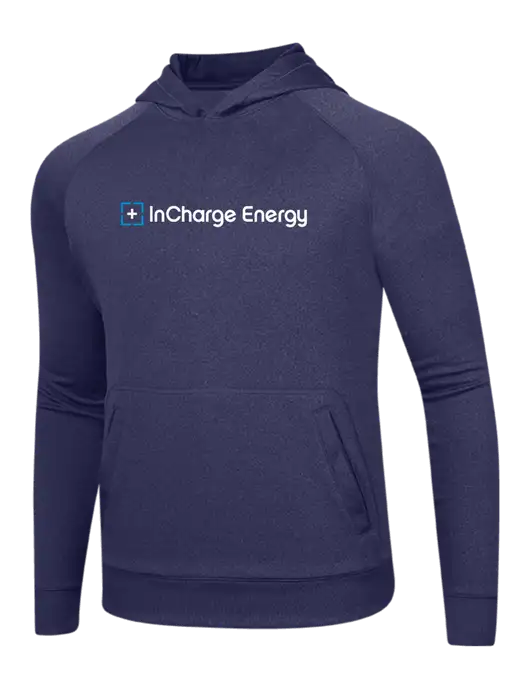 Tech True Navy Fleece Hooded Sweatshirt w/InCharge Logo