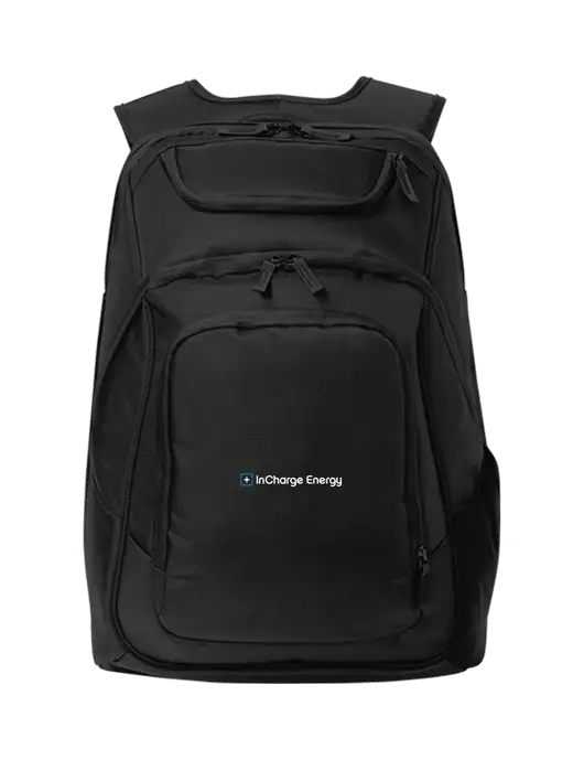 Executive Black Laptop Backpack w/InCharge Logo