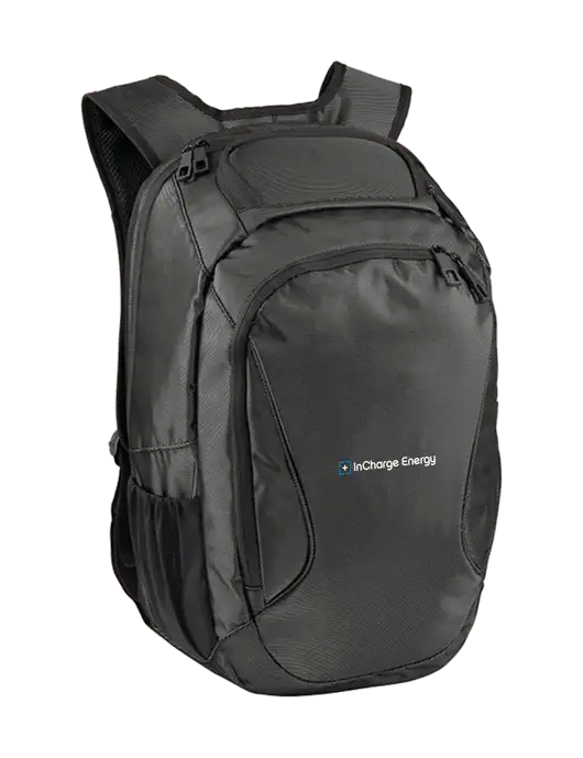 Stealth Dark Grey/Black Laptop Backpack w/InCharge Logo