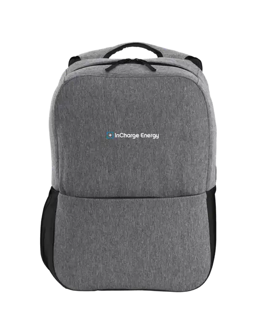 Access Square Laptop Graphite Heather/Black Backpack w/InCharge Logo